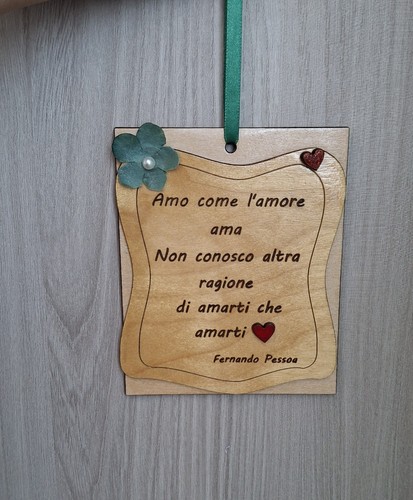 Amore targhetta legno - amore,