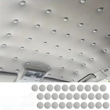 Set 30Pzi Borchie a Vite Riparazione Tetto Auto a Scatto in Nylon Grigie Capote