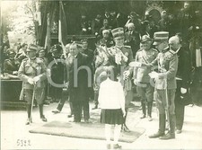 1930 TORINO RIVA DESTRA Umberto II e Piccola Italiana con ufficiali ALPINI *Foto
