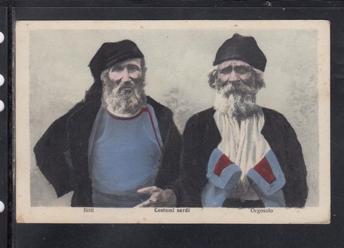 Cartolina costumi sardi bitti - cartolina,