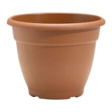 Vaso rotondo in plastica per piante 30 cm terracotta 9,5 L copertura fioriera casa giardino