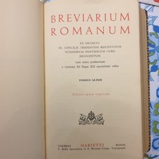 Breviarium romanum ex decreto sacrosancti concilii  tridentini aestiva autumnali