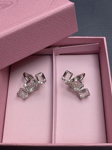 Orecchini clip swarovski - orecchini,