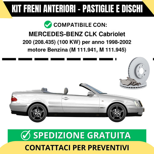 Kit freni anteriori - kit,