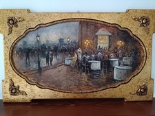 G. Vuotto ( XX Secolo) dipinto olio su pala in legno dorata