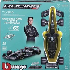 Bburago 18-28506  F1 KIT Mercedes AMG W14E mit Helm, #44 Hamilton 1:24 Automodel