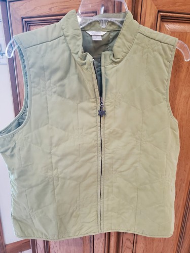 Gilet trapuntato donna verde