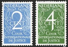 Olanda 1950 Servizio cifra al