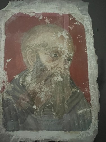 Quadro stile affresco - , santo