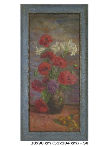 Quadro con fiori antico - quadro,