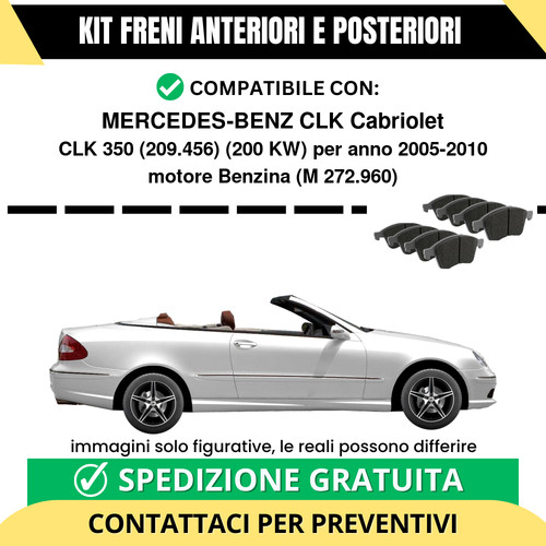 Pastiglie freno ant post - ant, +