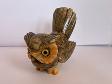 Gufo civetta in alabastro di