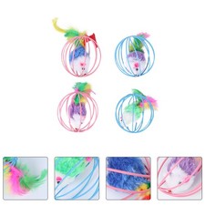  4 Pcs Giocattolo Finto Topo
