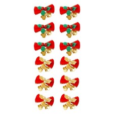 6 pezzi fiocco di Natale con