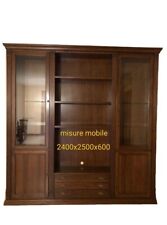  SOGGIORNO E CREDENZA IN NOCE FATTI A MANO 