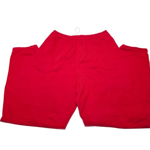 Pantalone felpa rosso vintage