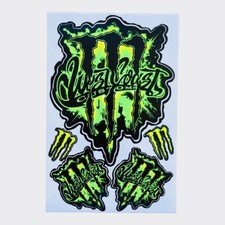 Adesivi kit foglio monster energy moto ktm Officina 4x4 Carena Meccanico Moto Gp