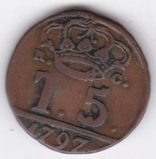 Italie Naples 5 tornesi 1797