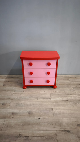 80905 cassettiera rosa rossa - 80905,