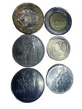 LIRE ITALIA 6 MONETE $1.000-$500-$100-$50 dal 1957 al 1998 MS Collezionismo