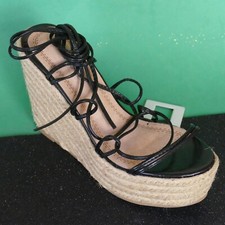 SANDALI DONNA  ZEPPA  zatteroni 38 39 37 40 41 36  nero caviglie romana TT