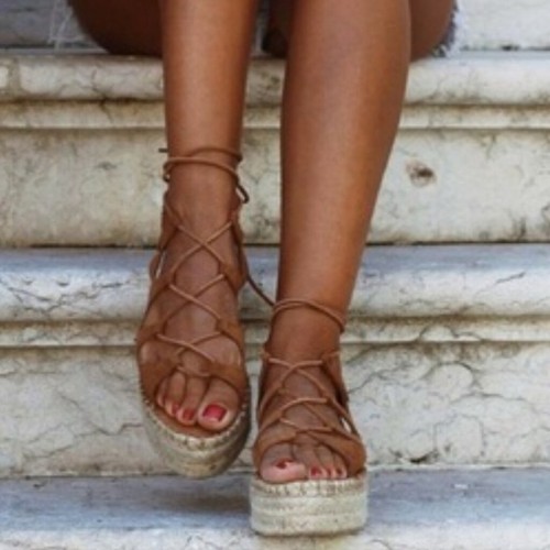 Alohas boho gladiator suede - boho,