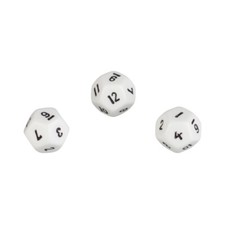 Cubetto A 12 Facce - Dodecaedro - W12 - Bianco