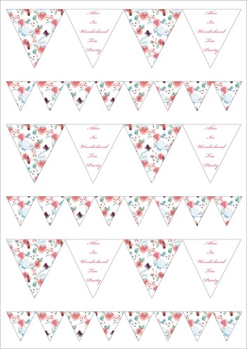 Cake topper alice nel paese - topper,