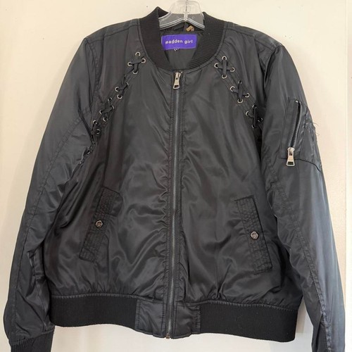 Bomber nero bambina madden - nero,