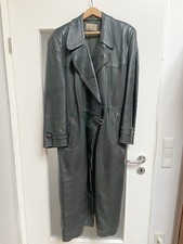 Cappotto di pelle cappotto da aviatore Luftwaffe Wehrmacht verde WW2 WK2 foderato