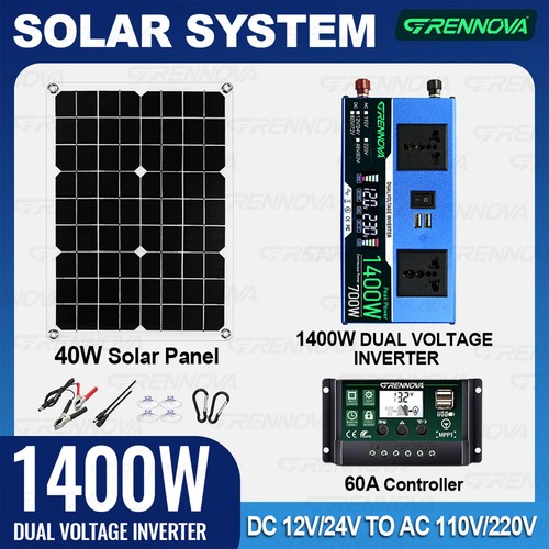 Grennova 1400w kit solare 60a - kit,