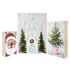 Rustic Christmas Wood Wall Art