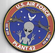 USAF PATCH PLANT 42 EDWARDS PALMDALE  BLACK PROJECTS US AIR FORCE SQUADRON PATCH