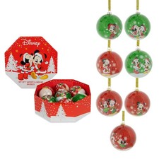 Set di 7 palline per albero di Natale di Topolino e Minni
