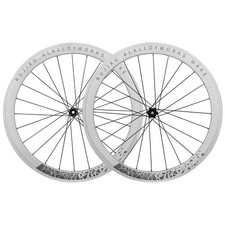 700C 36T Cricchetto Bici da Strada Set Ruote Freno a V/Disco Cuscinetto Sigillato Cerchi 50mm