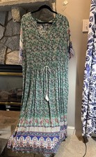 Abito BloomChic verde fiori