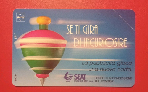 Scheda telefonica trottola - scheda,