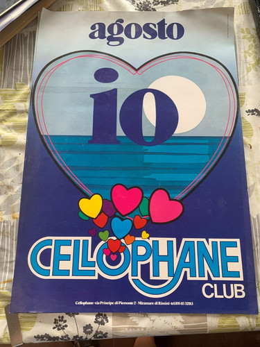 Locandina discoteca cellophane - locandina,