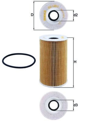 Filtro olio mahle - mahle, ox