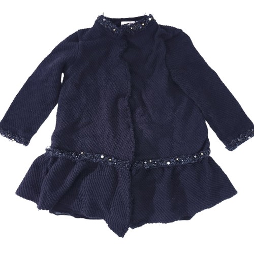 Zara knit boucle black coat - knit,