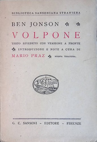 Volpone jonson ben sansoni - ben,