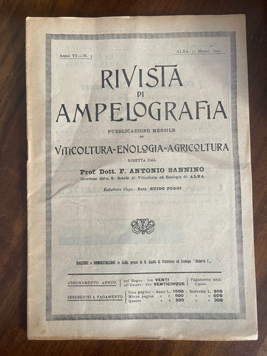 Rivista ampelografia - ampelografia,