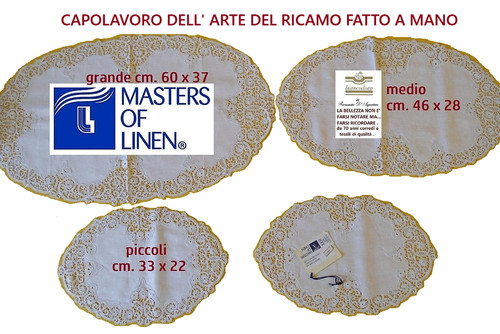 Set centri lino - set, pizzo