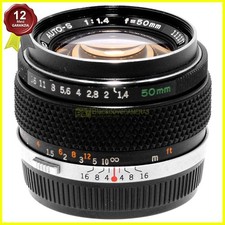 Obiettivo Olympus OM system Zuiko Auto-S 50mm f1,4, per fotocamere reflex.