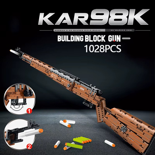 1028pcs kar98k blocco - 1028pcs,