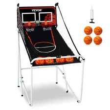 VEVOR Gioco Arcade di Pallacanestro con Tabellone Pompa 2 Giocatori 4 Palline