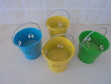 SET 4 SECCHIELLI COLORATI CON CITRONELLA