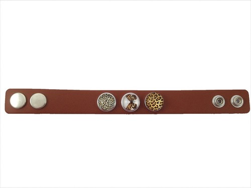 Bracciale pelle marrone - in,