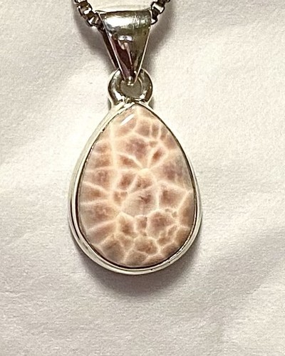 Natural natrolite pendant - natural,