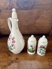 Portmeirion Bottiglia Versatore Aceto Giardino Botanico con Shaker Sale e Pepe